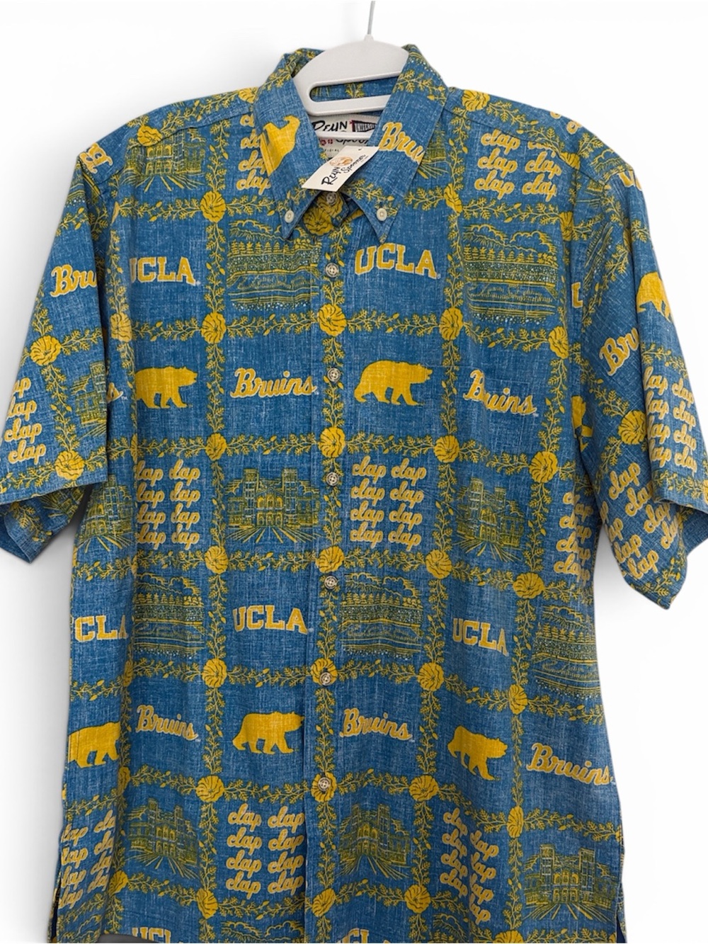 Reyn Spooner UCLA Blue and Yellow Bruins  Shirt - Picture 5 of 5